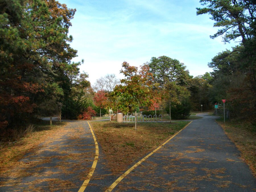 Old Colony Rail Trail near Abington, Massachusetts