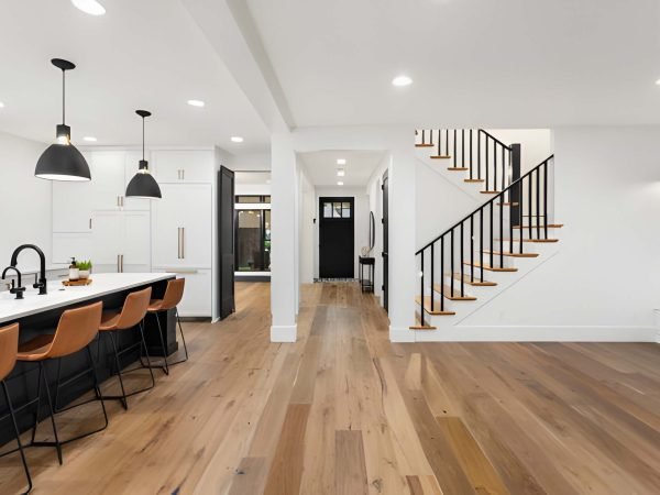 kitchen in newly constructed luxury home