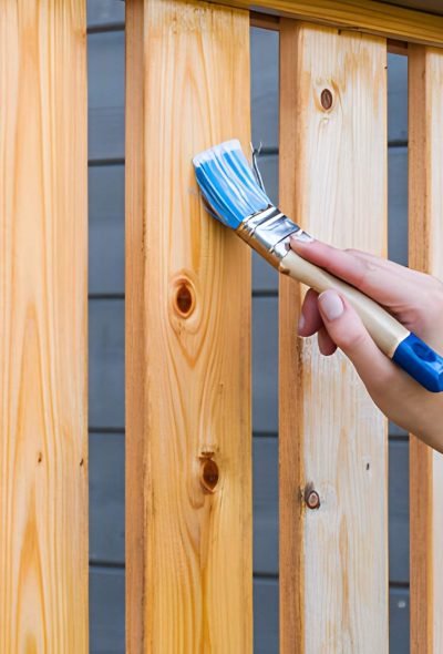 painted terrace railings