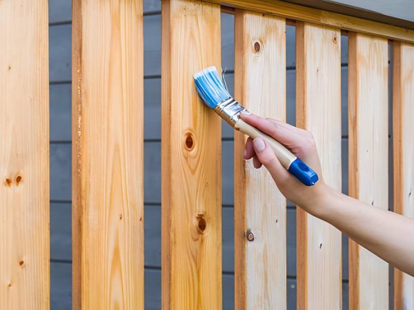 painted terrace railings